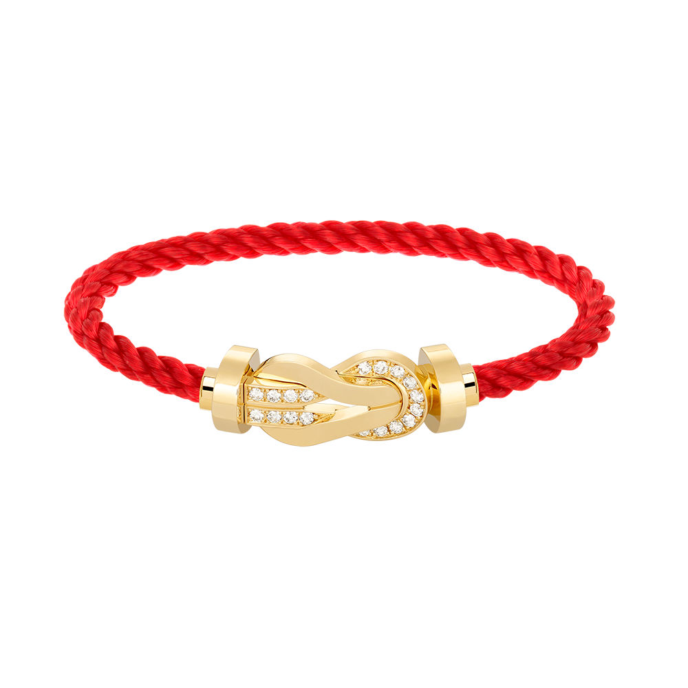 [Star Jewelry]CHANCE LARGE 8 FIGURE BUCKLE HALF DIAMOND BRACELET GOLD