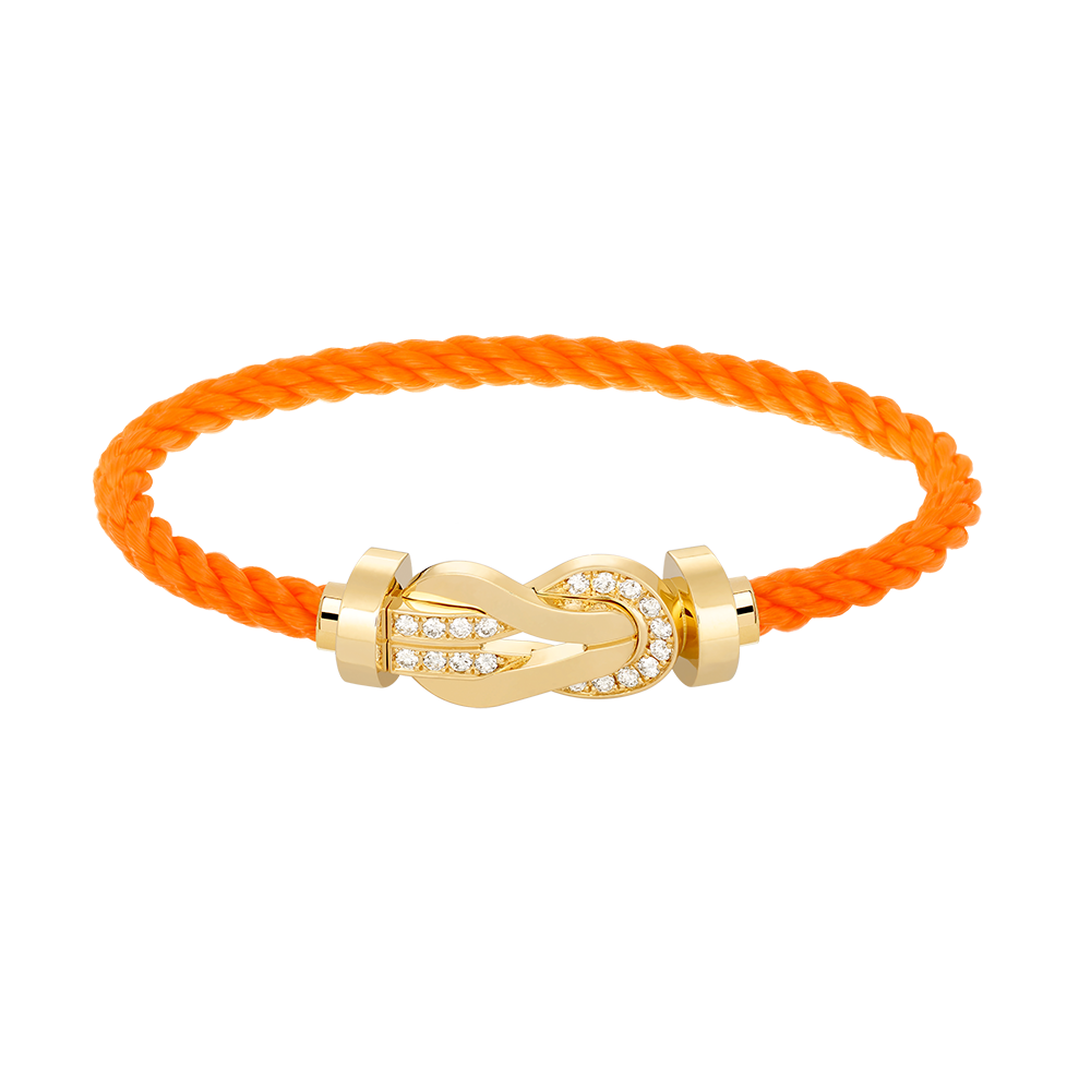 [Star Jewelry]CHANCE LARGE 8 FIGURE BUCKLE HALF DIAMOND BRACELET GOLD