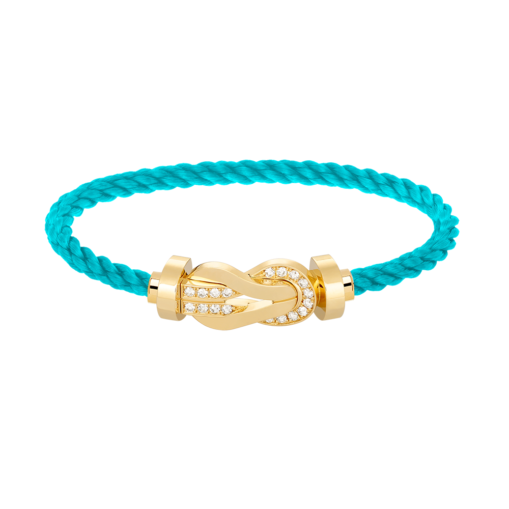 [Star Jewelry]CHANCE LARGE 8 FIGURE BUCKLE HALF DIAMOND BRACELET GOLD