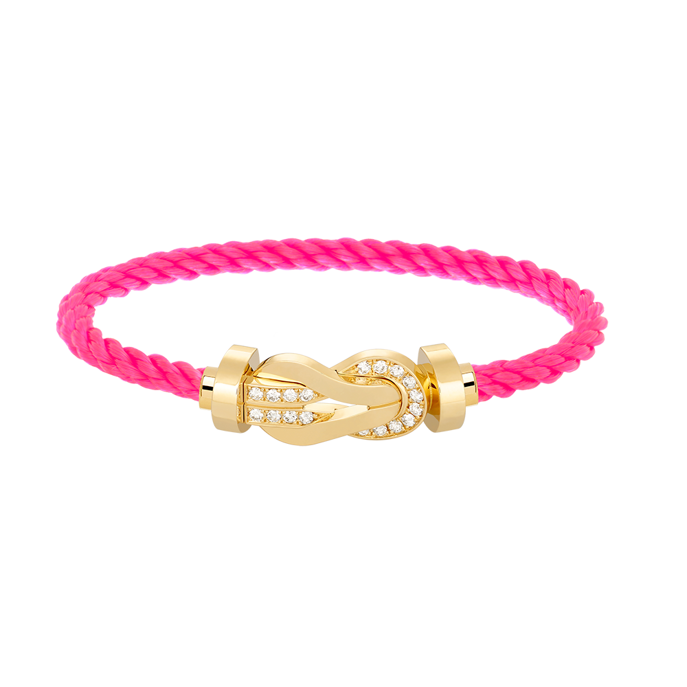 [Star Jewelry]CHANCE LARGE 8 FIGURE BUCKLE HALF DIAMOND BRACELET GOLD