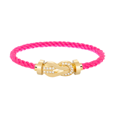 [Star Jewelry]CHANCE LARGE 8 FIGURE BUCKLE HALF DIAMOND BRACELET GOLD