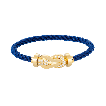 [Star Jewelry]CHANCE LARGE 8 FIGURE BUCKLE HALF DIAMOND BRACELET GOLD