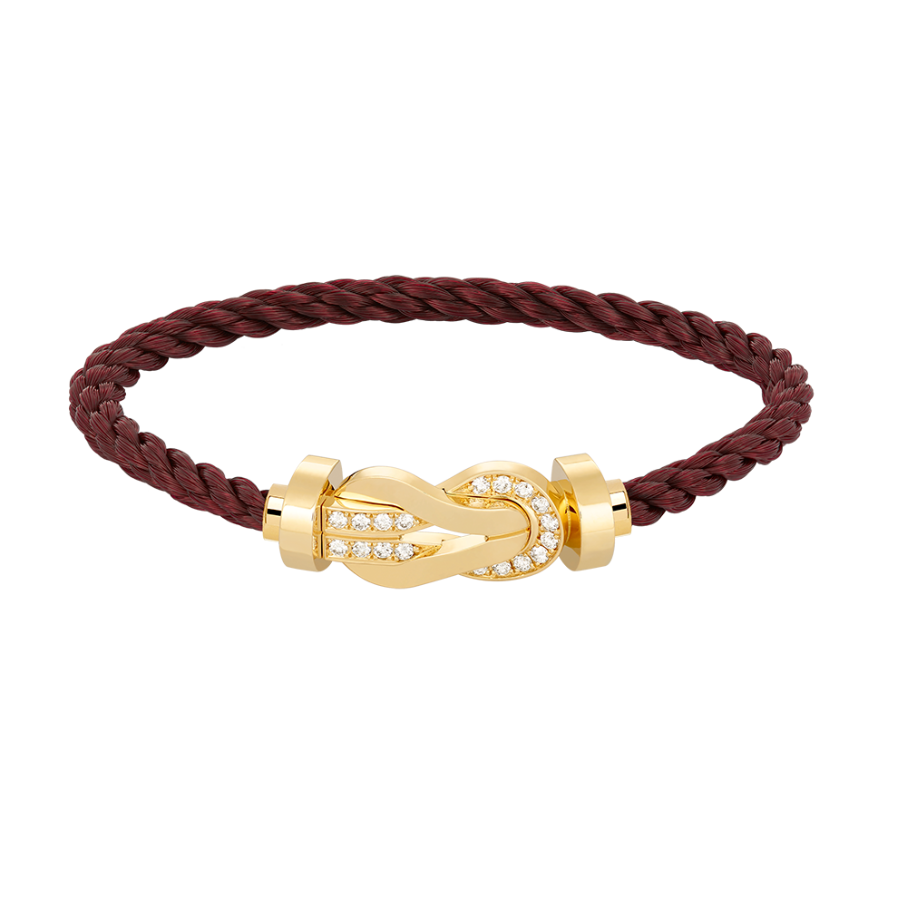 [Star Jewelry]CHANCE LARGE 8 FIGURE BUCKLE HALF DIAMOND BRACELET GOLD