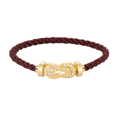 [Star Jewelry]CHANCE LARGE 8 FIGURE BUCKLE HALF DIAMOND BRACELET GOLD