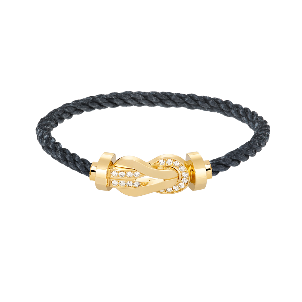 [Star Jewelry]CHANCE LARGE 8 FIGURE BUCKLE HALF DIAMOND BRACELET GOLD