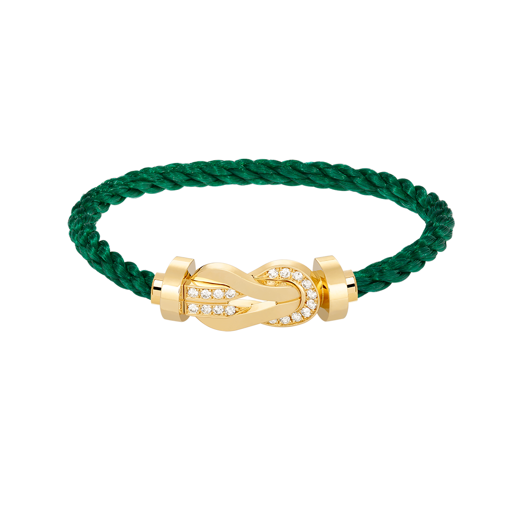 [Star Jewelry]CHANCE LARGE 8 FIGURE BUCKLE HALF DIAMOND BRACELET GOLD