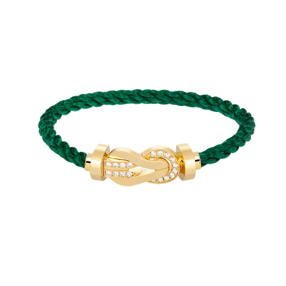 [Star Jewelry]CHANCE LARGE 8 FIGURE BUCKLE HALF DIAMOND BRACELET GOLD
