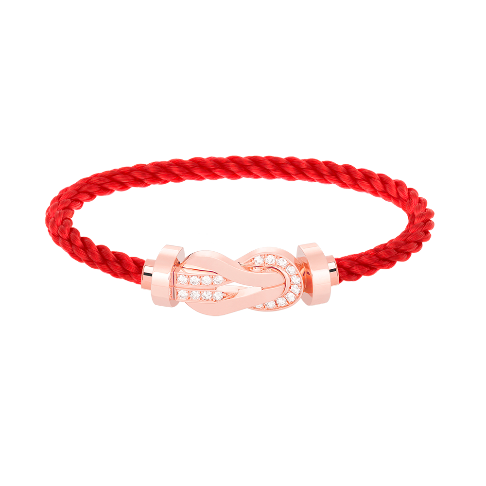 [Star Jewelry]CHANCE LARGE 8 FIGURE BUCKLE HALF DIAMOND BRACELET ROSE GOLD