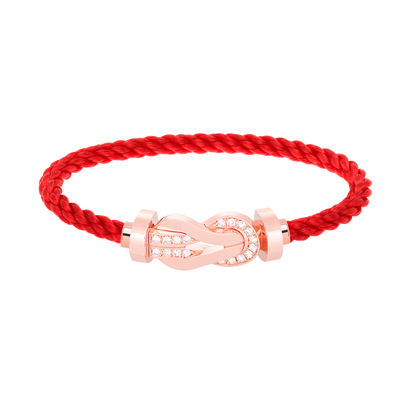 [Star Jewelry]CHANCE LARGE 8 FIGURE BUCKLE HALF DIAMOND BRACELET ROSE GOLD