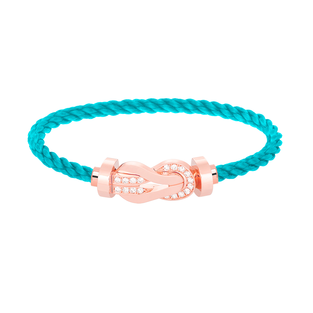 [Star Jewelry]CHANCE LARGE 8 FIGURE BUCKLE HALF DIAMOND BRACELET ROSE GOLD