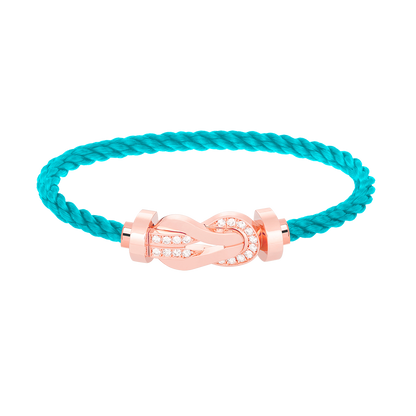 [Star Jewelry]CHANCE LARGE 8 FIGURE BUCKLE HALF DIAMOND BRACELET ROSE GOLD