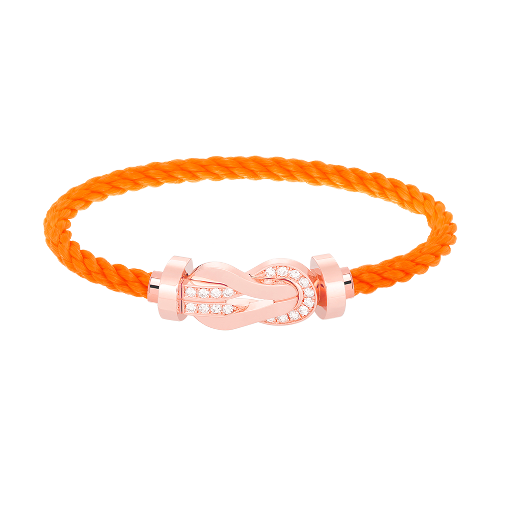 [Star Jewelry]CHANCE LARGE 8 FIGURE BUCKLE HALF DIAMOND BRACELET ROSE GOLD