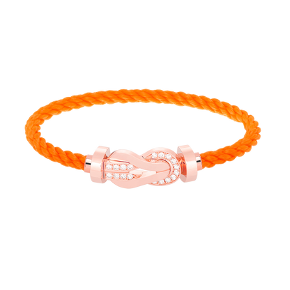 [Star Jewelry]CHANCE LARGE 8 FIGURE BUCKLE HALF DIAMOND BRACELET ROSE GOLD