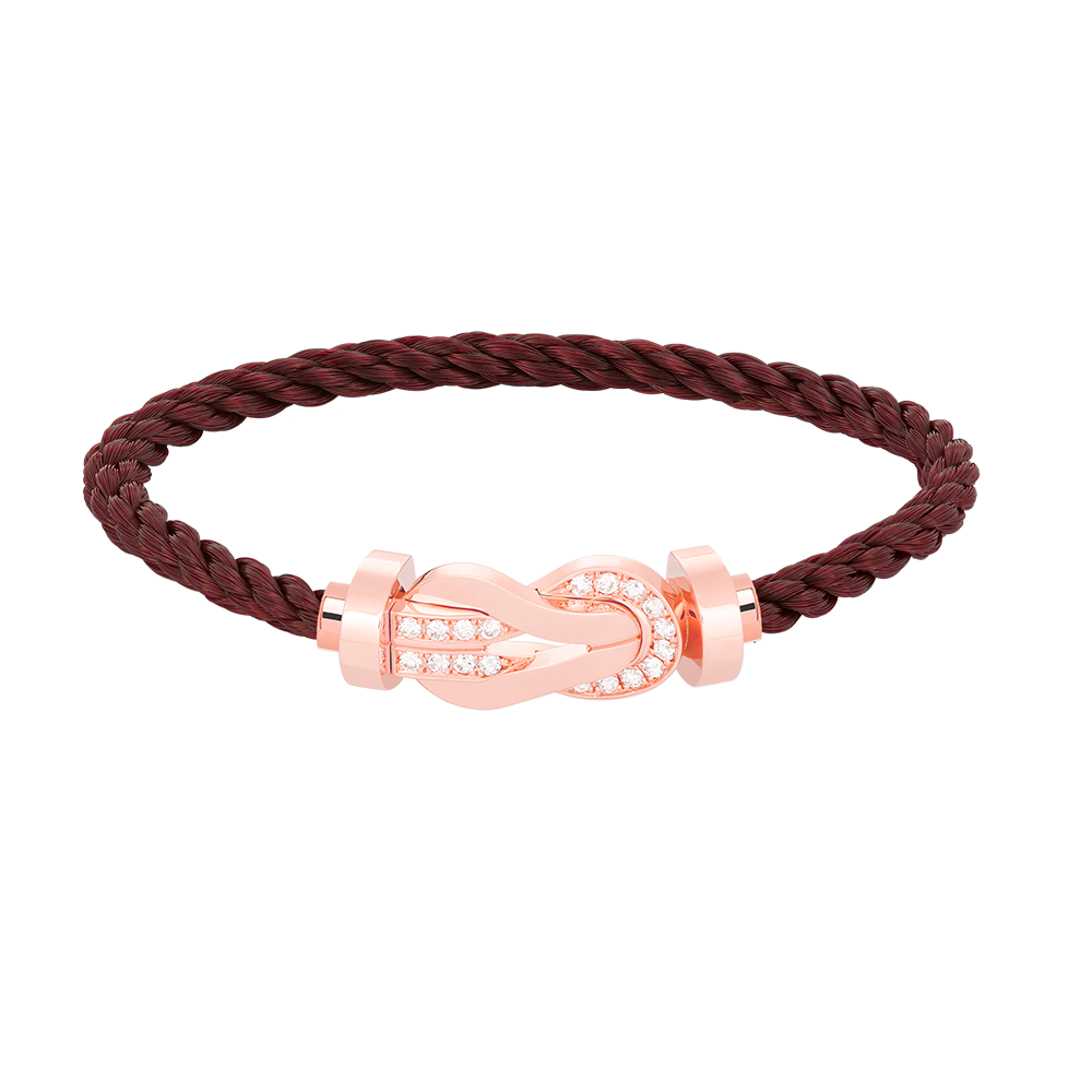 [Star Jewelry]CHANCE LARGE 8 FIGURE BUCKLE HALF DIAMOND BRACELET ROSE GOLD