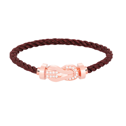 [Star Jewelry]CHANCE LARGE 8 FIGURE BUCKLE HALF DIAMOND BRACELET ROSE GOLD