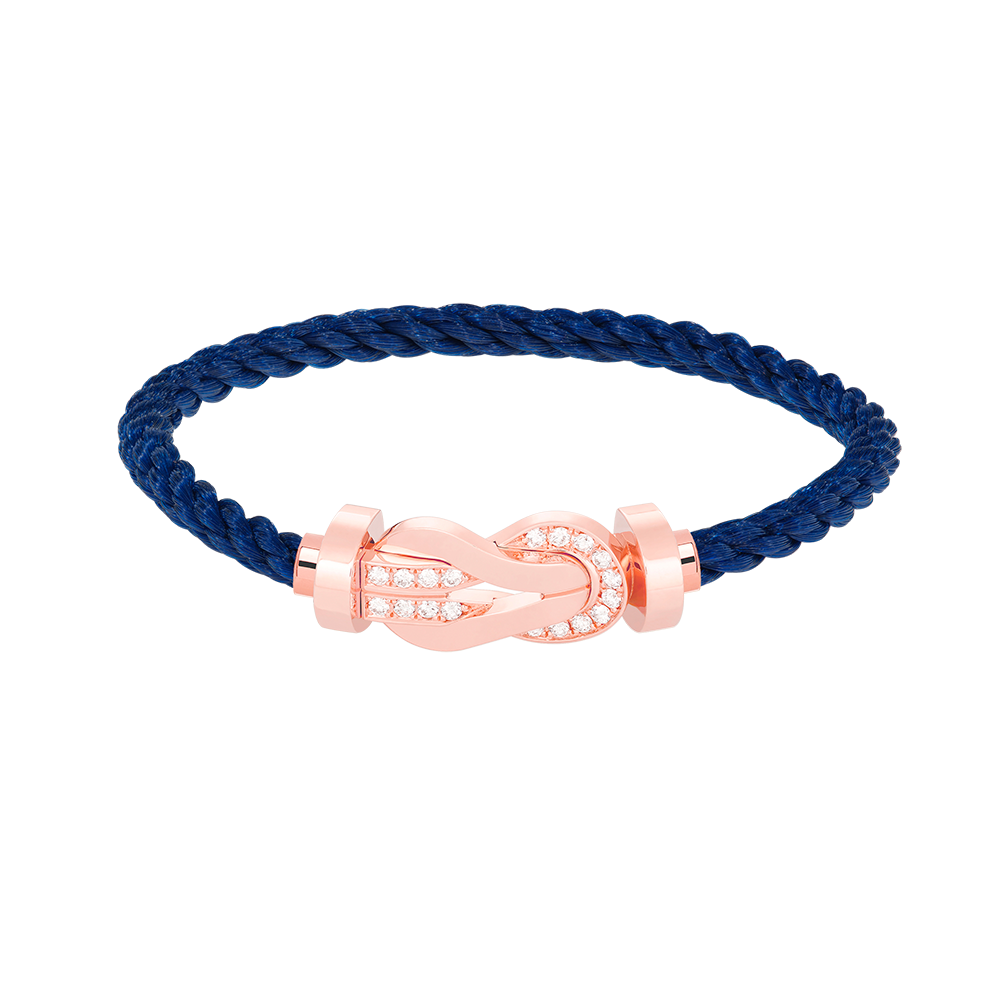 [Star Jewelry]CHANCE LARGE 8 FIGURE BUCKLE HALF DIAMOND BRACELET ROSE GOLD