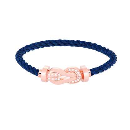 [Star Jewelry]CHANCE LARGE 8 FIGURE BUCKLE HALF DIAMOND BRACELET ROSE GOLD