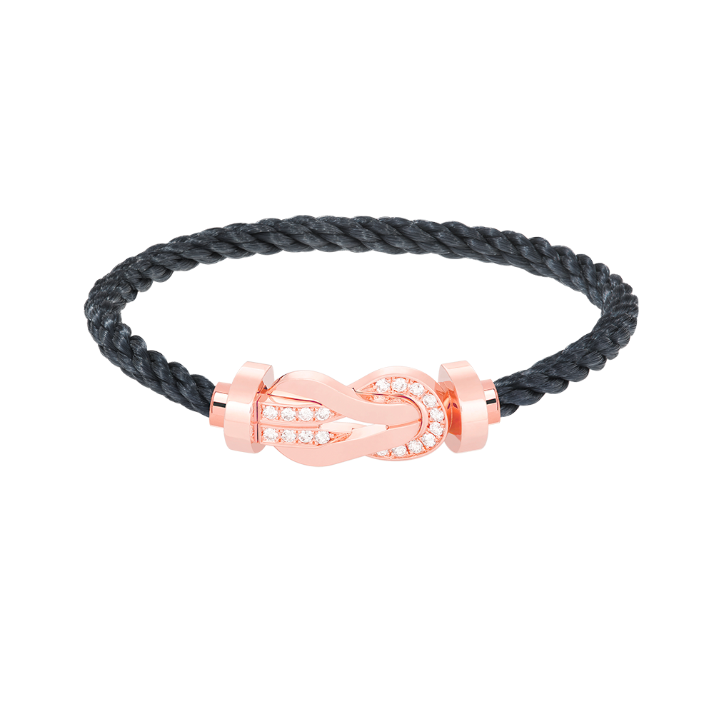 [Star Jewelry]CHANCE LARGE 8 FIGURE BUCKLE HALF DIAMOND BRACELET ROSE GOLD