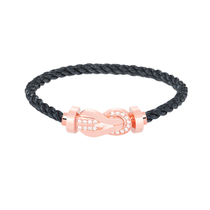 [Star Jewelry]CHANCE LARGE 8 FIGURE BUCKLE HALF DIAMOND BRACELET ROSE GOLD