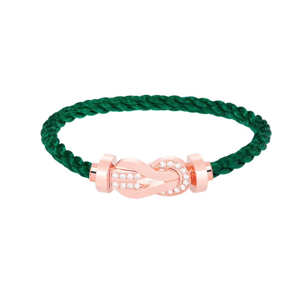 [Star Jewelry]CHANCE LARGE 8 FIGURE BUCKLE HALF DIAMOND BRACELET ROSE GOLD