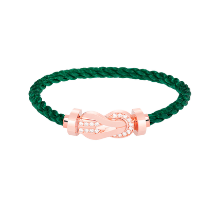 [Star Jewelry]CHANCE LARGE 8 FIGURE BUCKLE HALF DIAMOND BRACELET ROSE GOLD