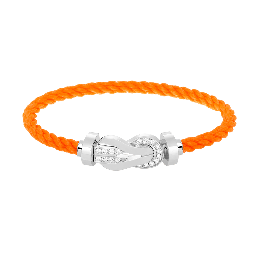 [Star Jewelry]CHANCE LARGE 8 FIGURE BUCKLE HALF DIAMOND BRACELET SILVER