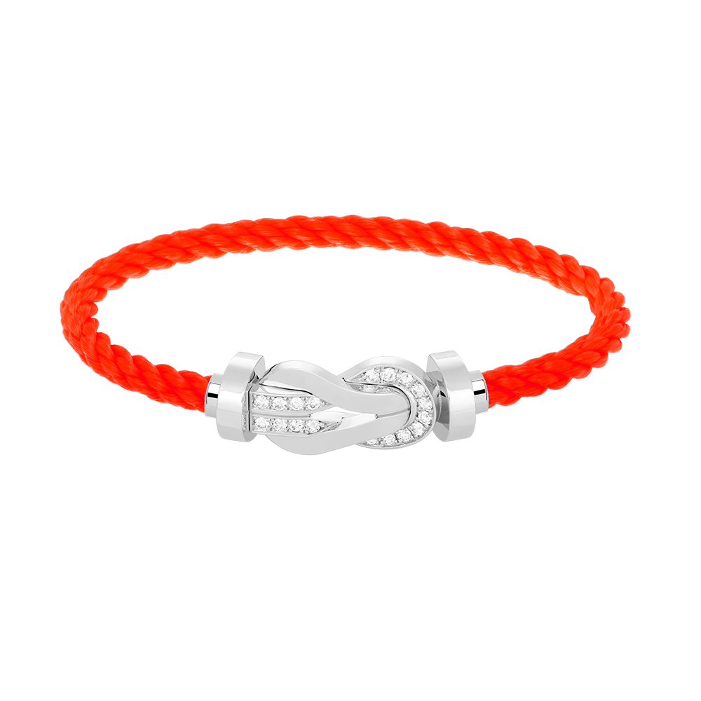 [Star Jewelry]CHANCE LARGE 8 FIGURE BUCKLE HALF DIAMOND BRACELET SILVER