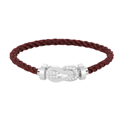 [Star Jewelry]CHANCE LARGE 8 FIGURE BUCKLE HALF DIAMOND BRACELET SILVER