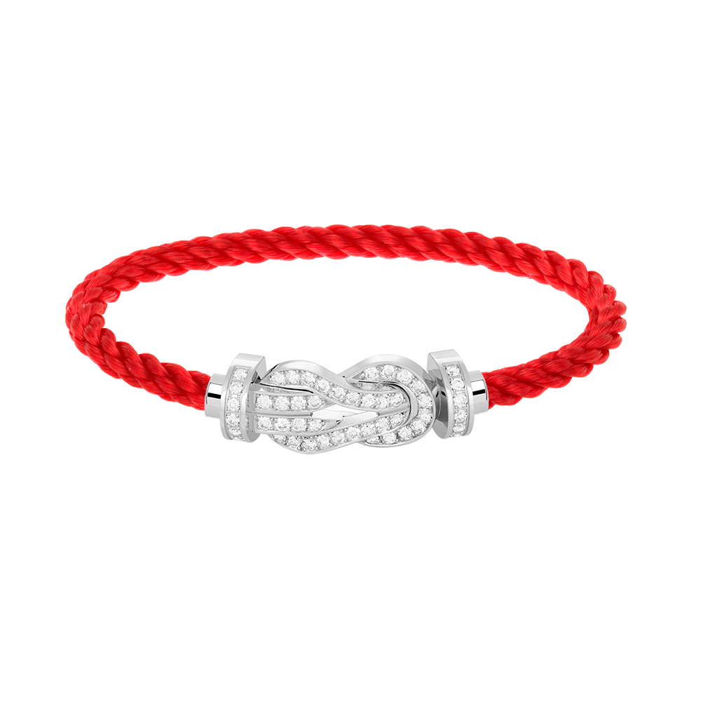 [Star Jewelry]CHANCE LARGE 8 FIGURE BUCKLE FULL DIAMOND BRACELET SILVER