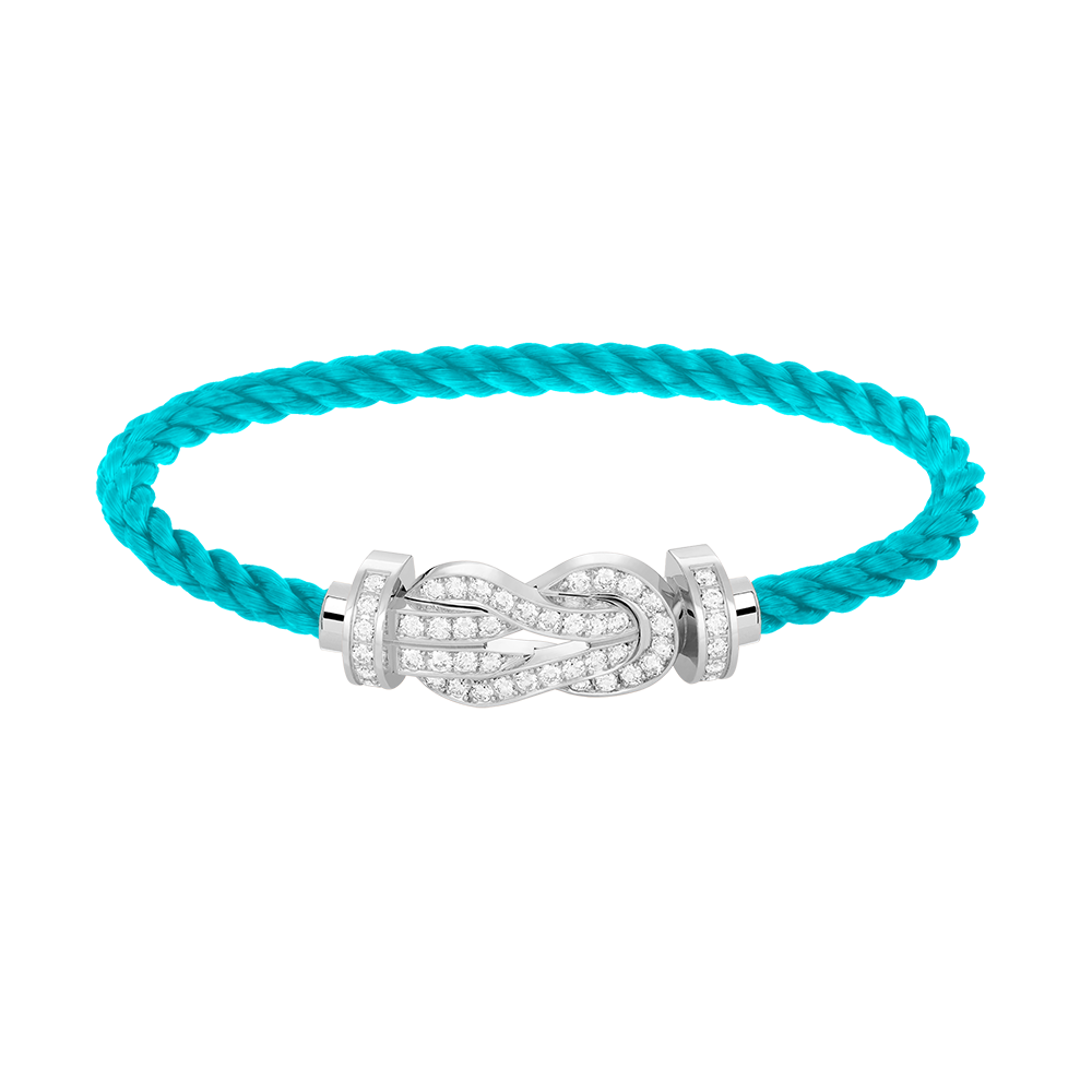 [Star Jewelry]CHANCE LARGE 8 FIGURE BUCKLE FULL DIAMOND BRACELET SILVER