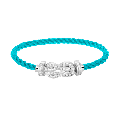 [Star Jewelry]CHANCE LARGE 8 FIGURE BUCKLE FULL DIAMOND BRACELET SILVER
