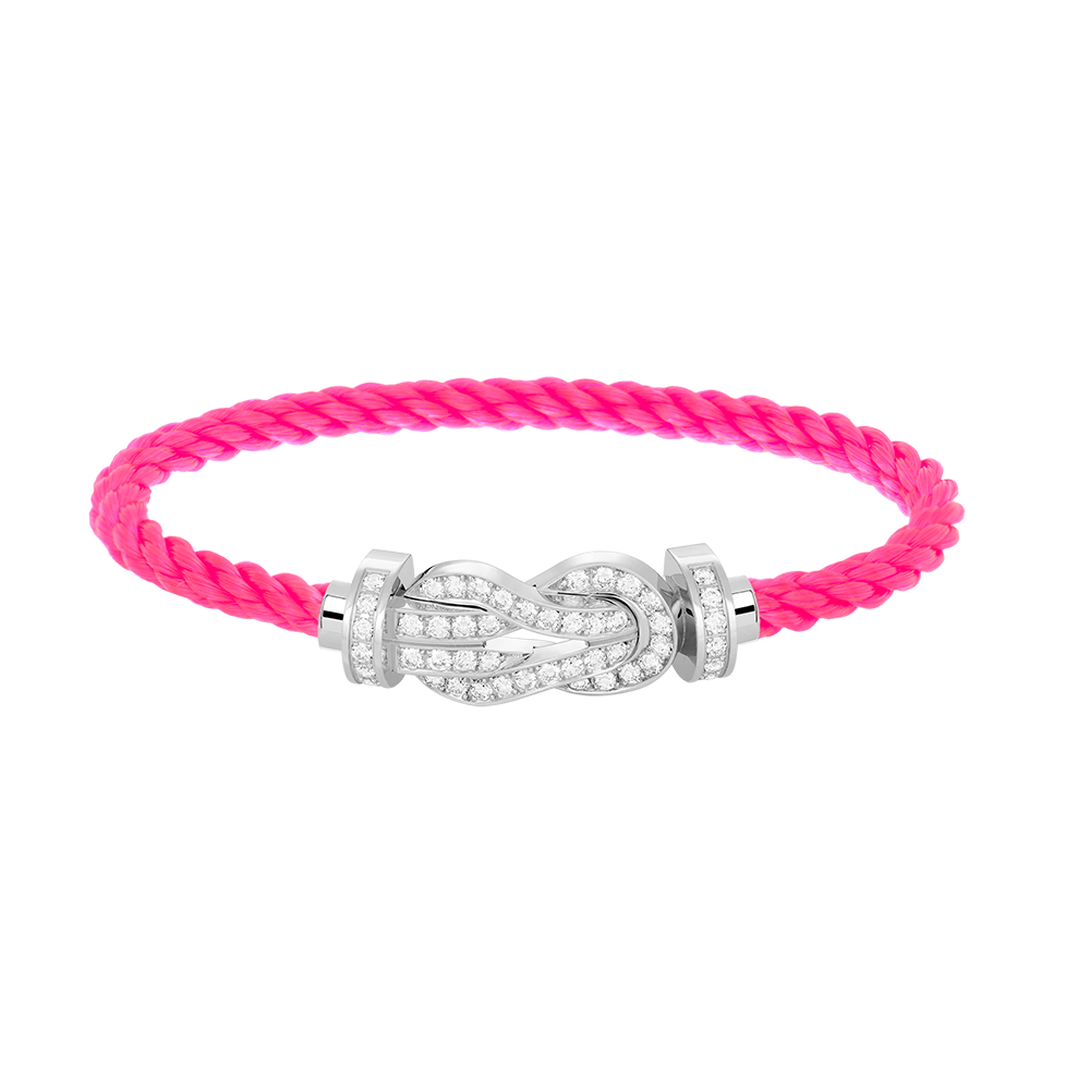 [Star Jewelry]CHANCE LARGE 8 FIGURE BUCKLE FULL DIAMOND BRACELET SILVER