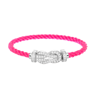 [Star Jewelry]CHANCE LARGE 8 FIGURE BUCKLE FULL DIAMOND BRACELET SILVER