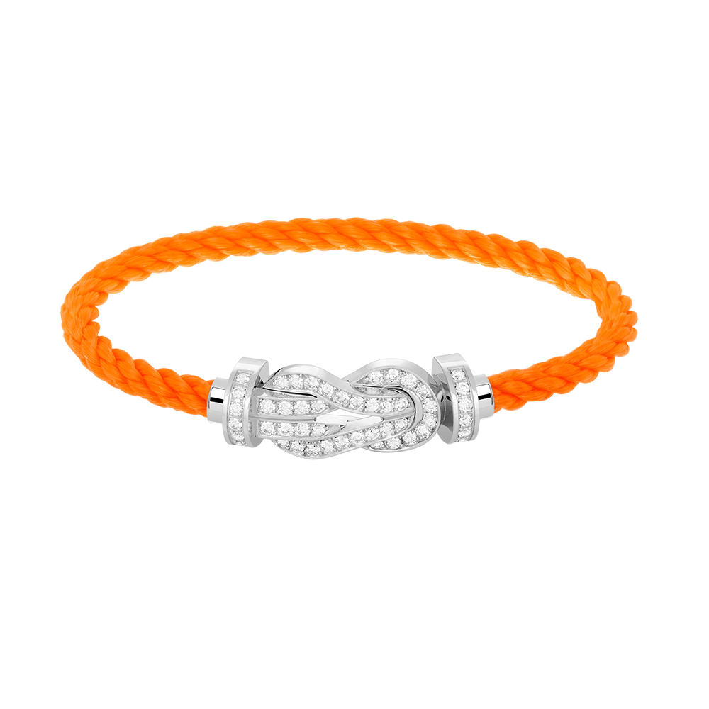 [Star Jewelry]CHANCE LARGE 8 FIGURE BUCKLE FULL DIAMOND BRACELET SILVER