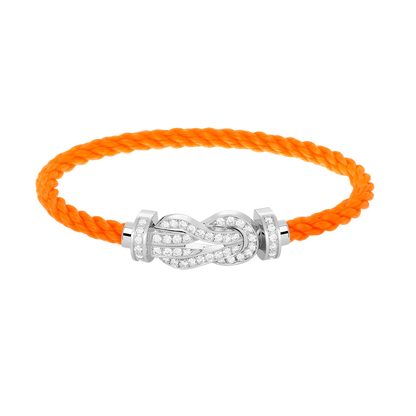 [Star Jewelry]CHANCE LARGE 8 FIGURE BUCKLE FULL DIAMOND BRACELET SILVER