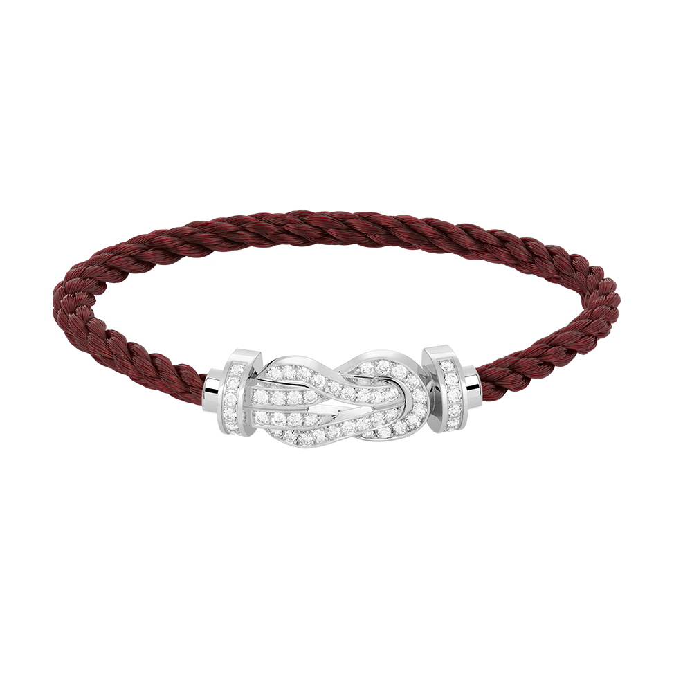 [Star Jewelry]CHANCE LARGE 8 FIGURE BUCKLE FULL DIAMOND BRACELET SILVER