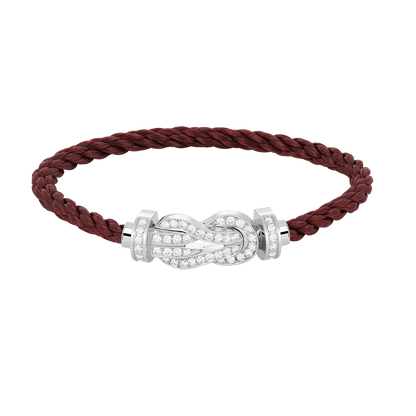[Star Jewelry]CHANCE LARGE 8 FIGURE BUCKLE FULL DIAMOND BRACELET SILVER