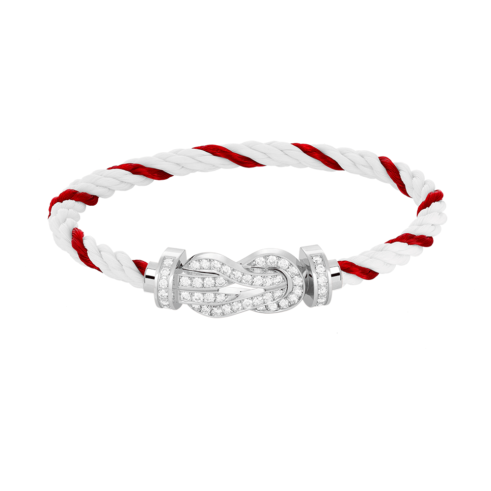 [Star Jewelry]CHANCE LARGE 8 FIGURE BUCKLE FULL DIAMOND BRACELET SILVER