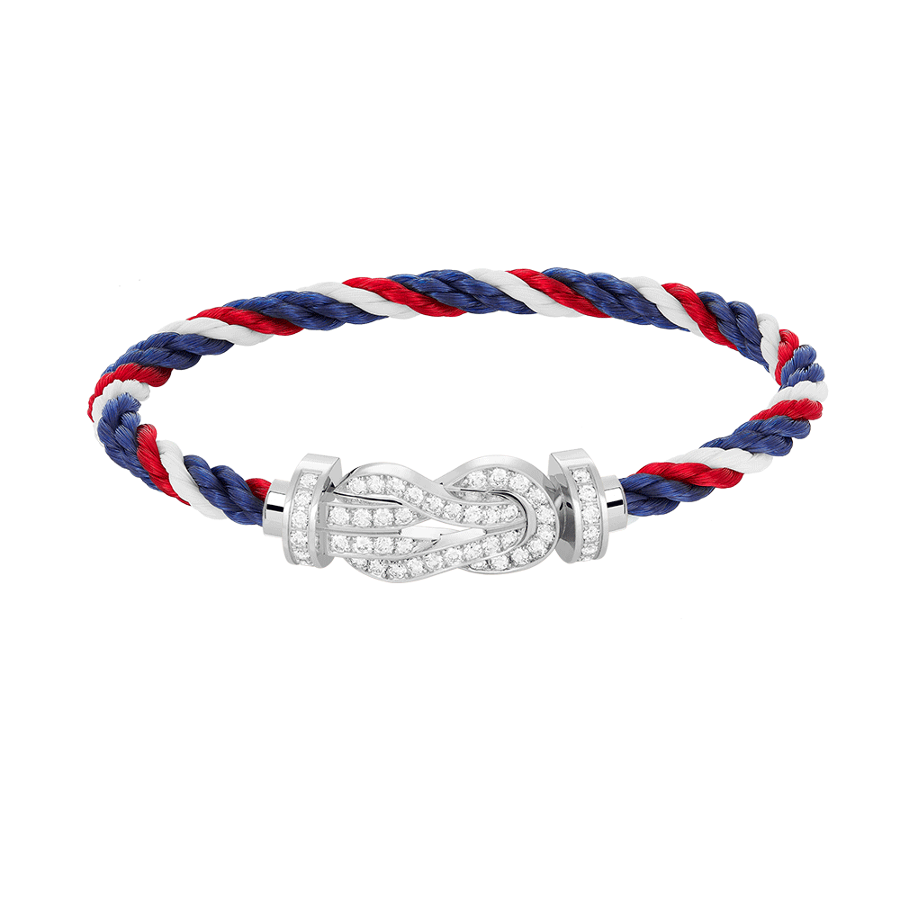 [Star Jewelry]CHANCE LARGE 8 FIGURE BUCKLE FULL DIAMOND BRACELET SILVER
