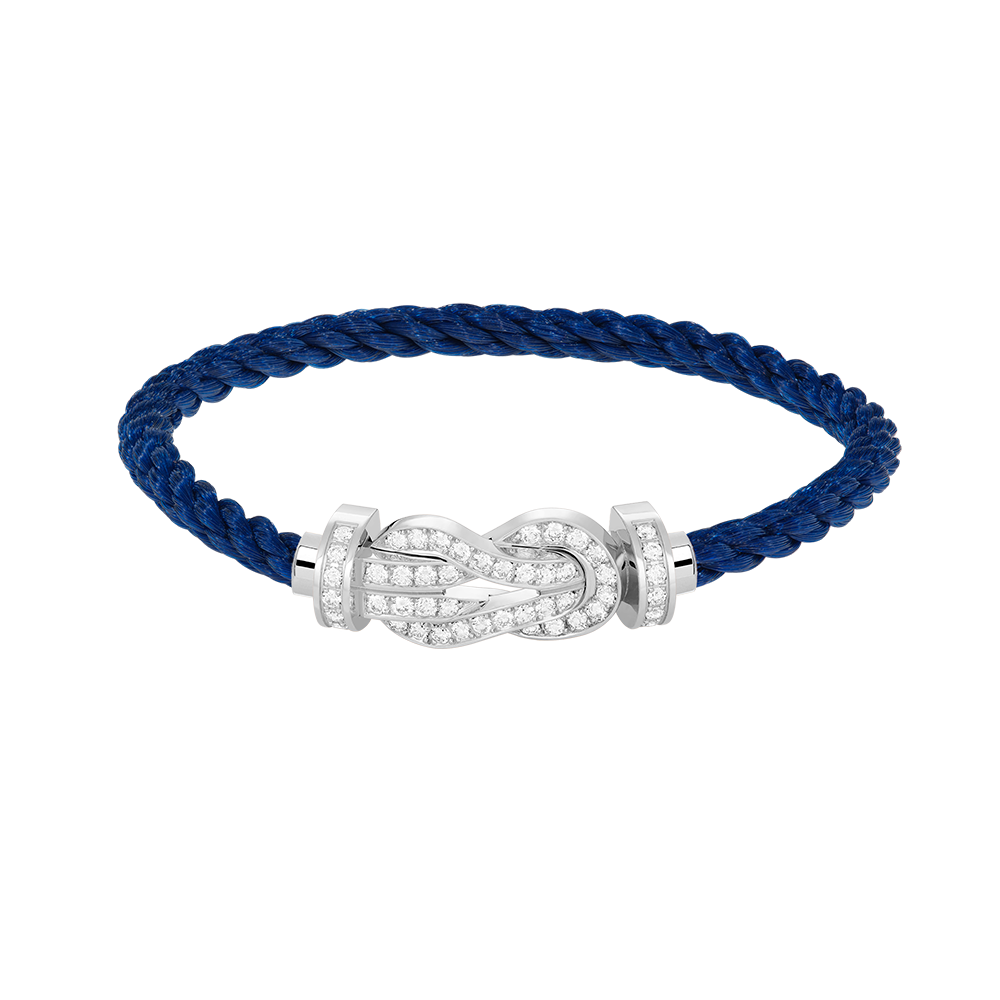 [Star Jewelry]CHANCE LARGE 8 FIGURE BUCKLE FULL DIAMOND BRACELET SILVER