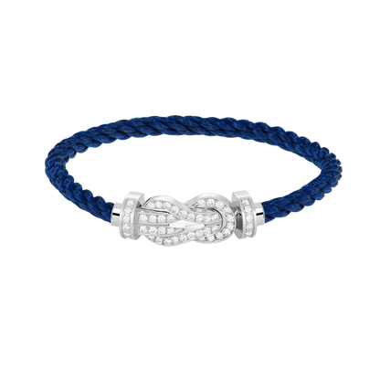 [Star Jewelry]CHANCE LARGE 8 FIGURE BUCKLE FULL DIAMOND BRACELET SILVER