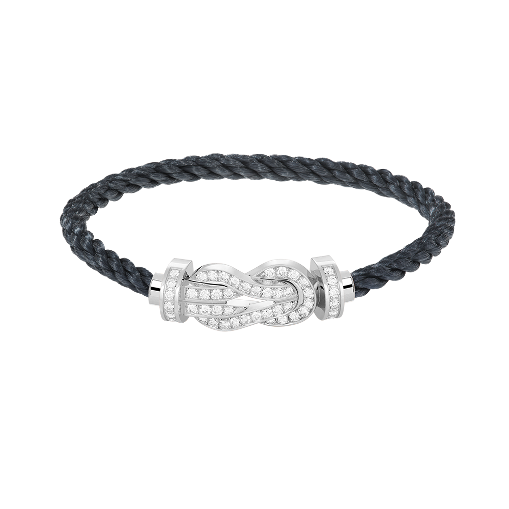 [Star Jewelry]CHANCE LARGE 8 FIGURE BUCKLE FULL DIAMOND BRACELET SILVER