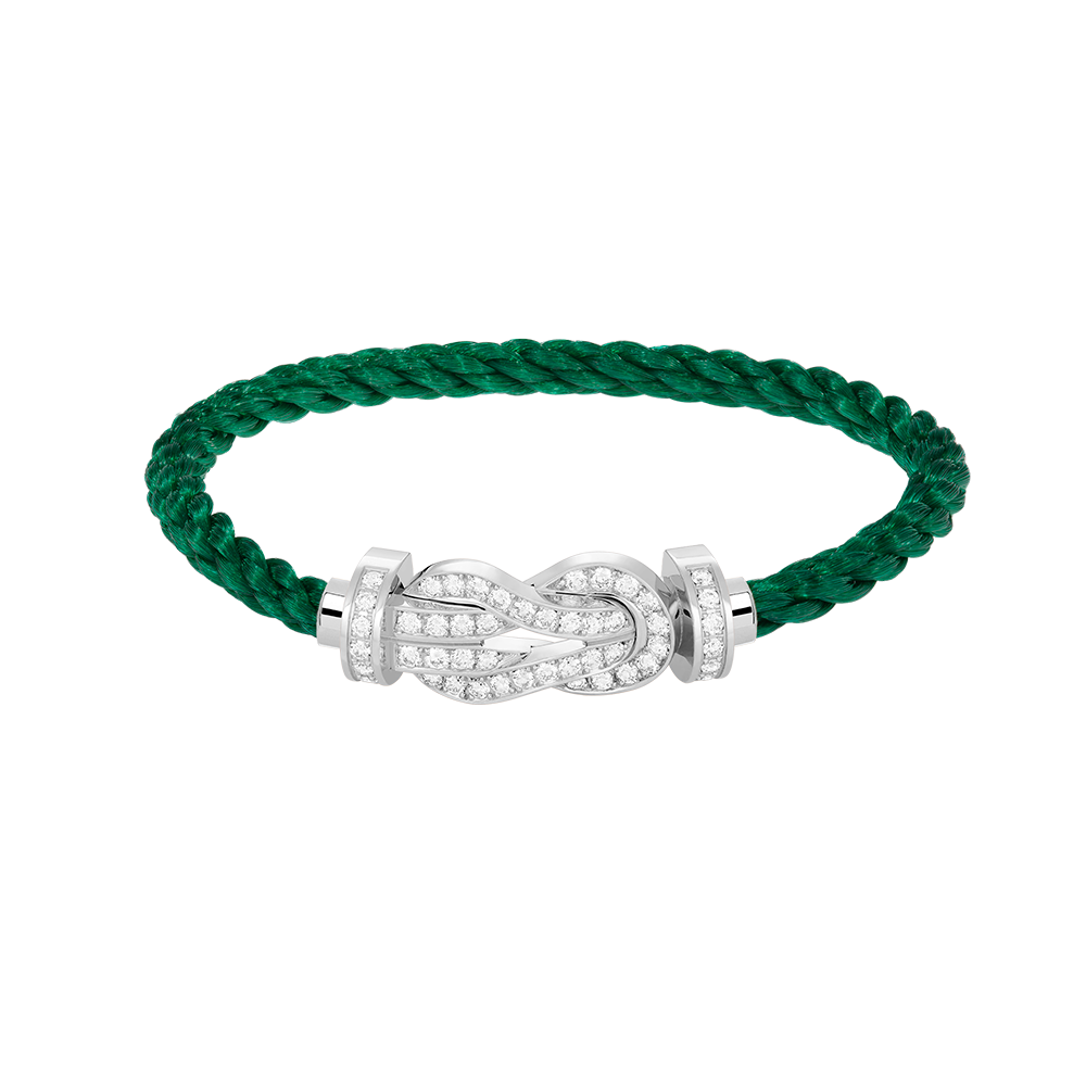 [Star Jewelry]CHANCE LARGE 8 FIGURE BUCKLE FULL DIAMOND BRACELET SILVER