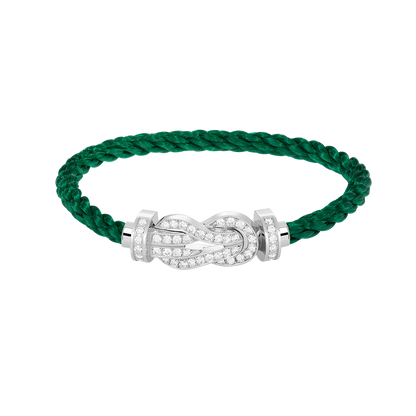 [Star Jewelry]CHANCE LARGE 8 FIGURE BUCKLE FULL DIAMOND BRACELET SILVER