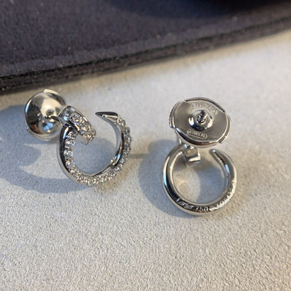 [Star Jewelry]JUSTE EARRINGS SILVER DIAMONDS