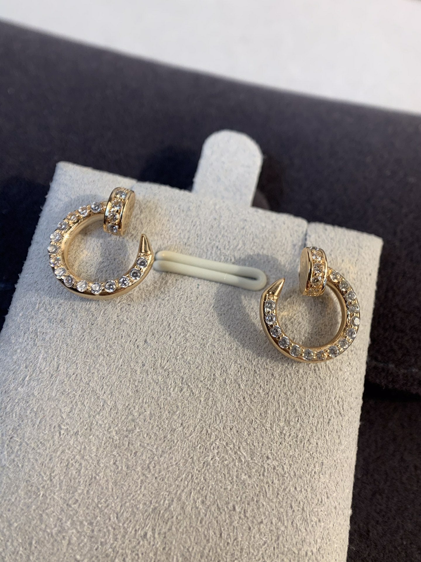 [Star Jewelry]JUSTE EARRINGS GOLD DIAMONDS
