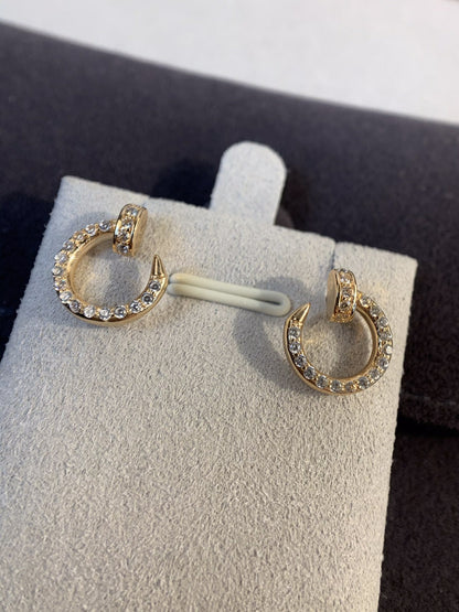 [Star Jewelry]JUSTE EARRINGS GOLD DIAMONDS