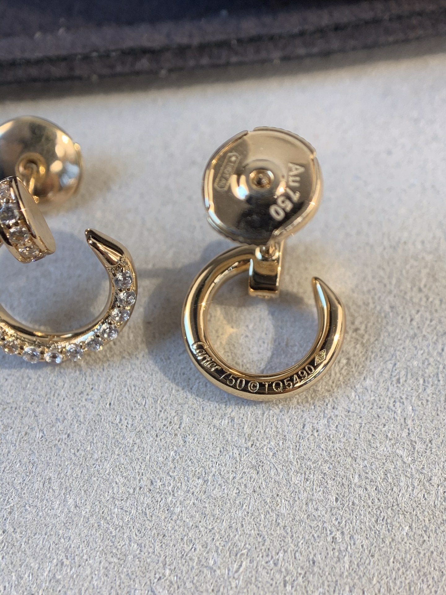 [Star Jewelry]JUSTE EARRINGS GOLD DIAMONDS