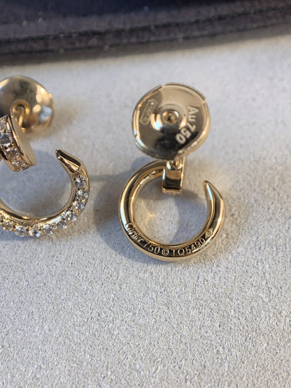 [Star Jewelry]JUSTE EARRINGS GOLD DIAMONDS