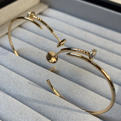 [Star Jewelry]JUSTE EARRINGS GOLD DIAMONDS 1.8MM